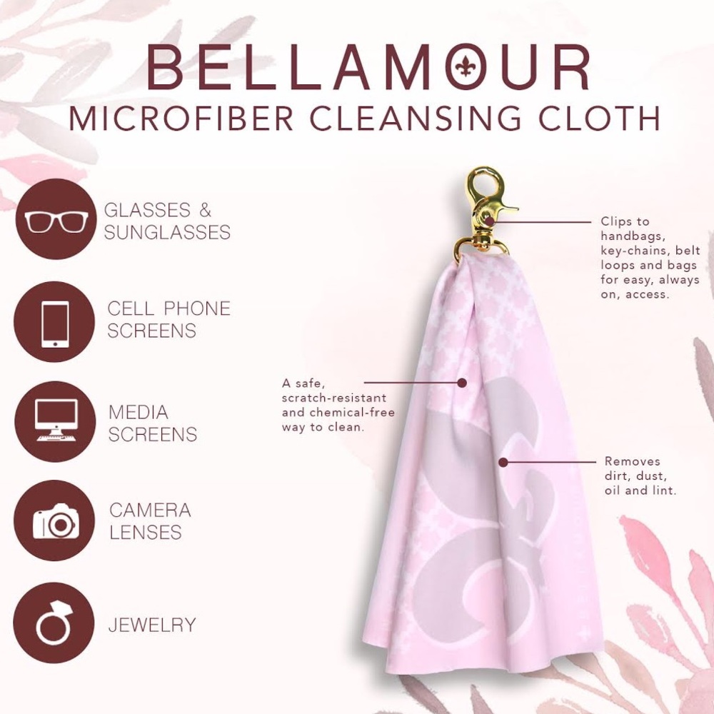 Purse charm - microfiber cleaning charm/key chain